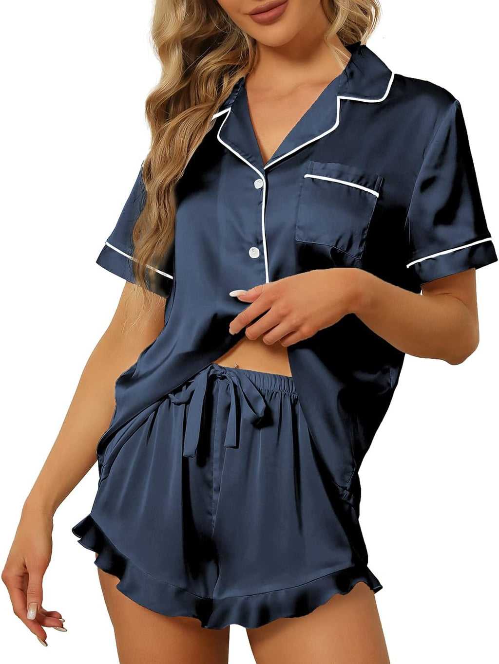 Women’s Satin Silk Pajama Set