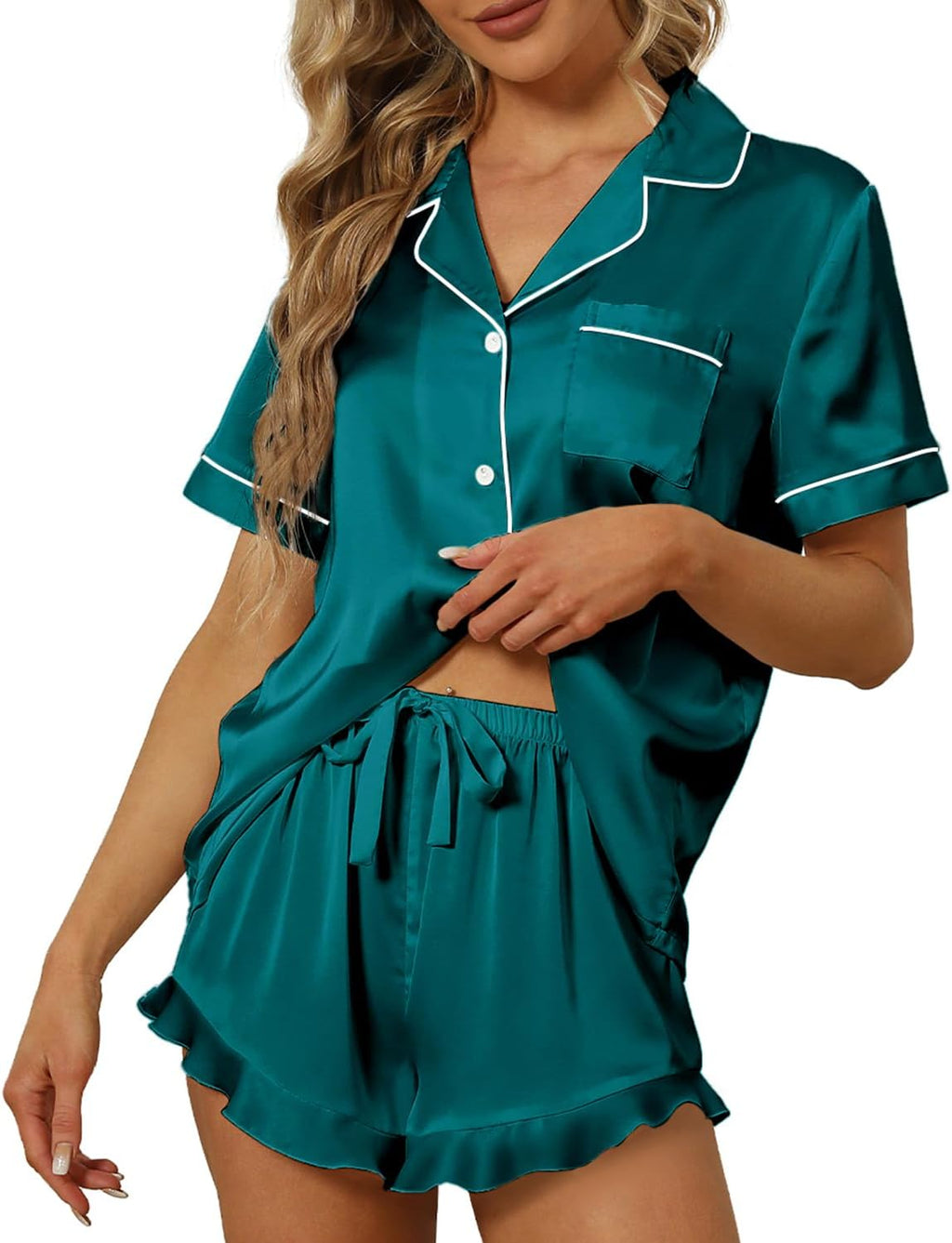 Women’s Satin Silk Pajama Set