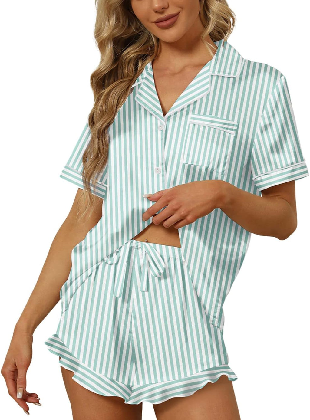 Women’s Satin Silk Pajama Set