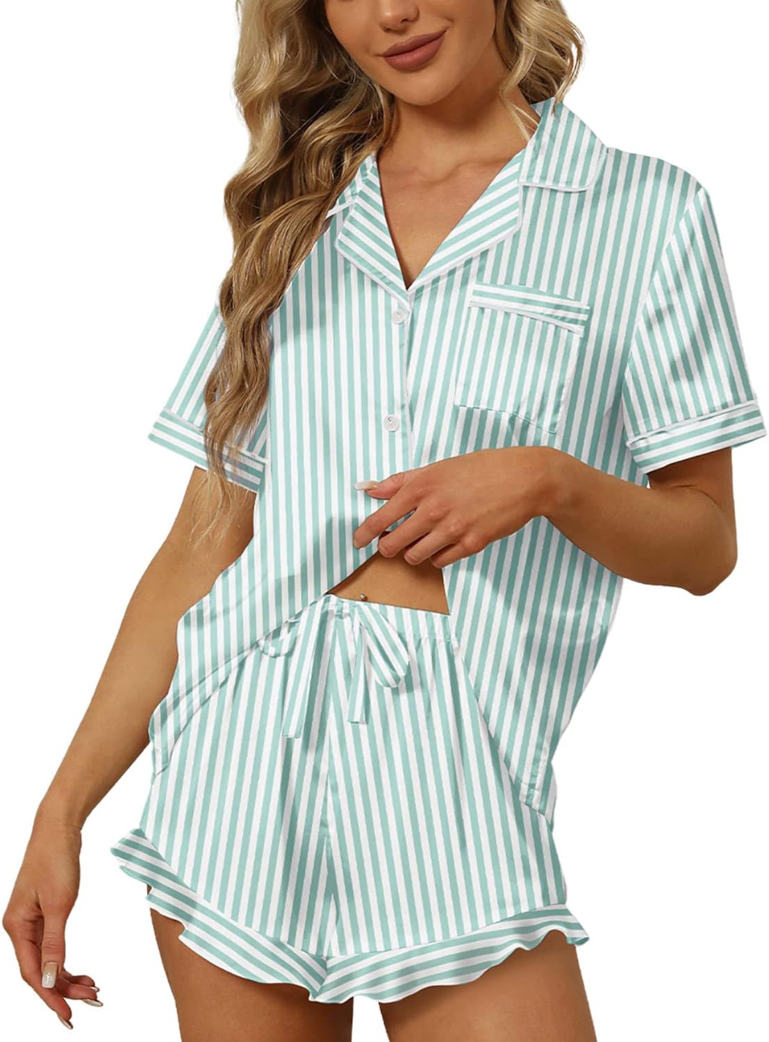 Women’s Satin Silk Pajama Set
