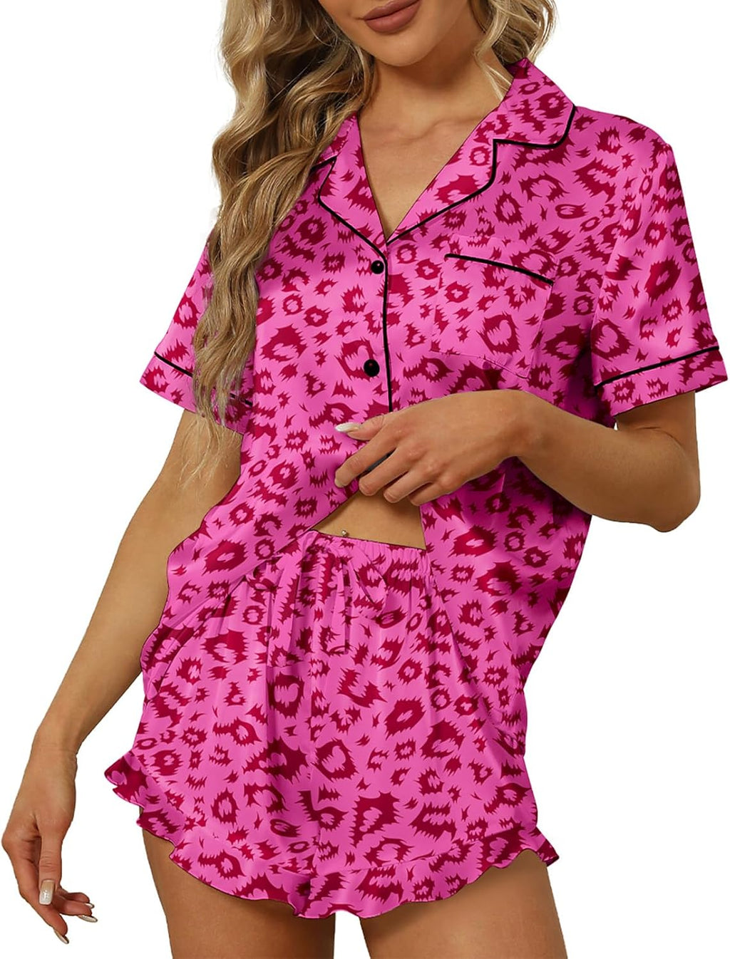 Women’s Satin Silk Pajama Set