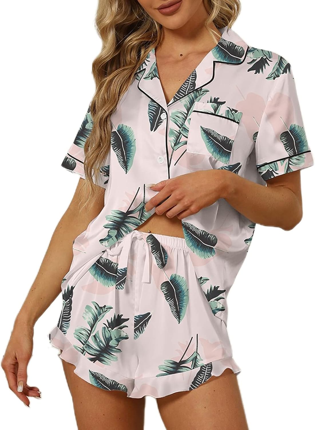 Women’s Satin Silk Pajama Set