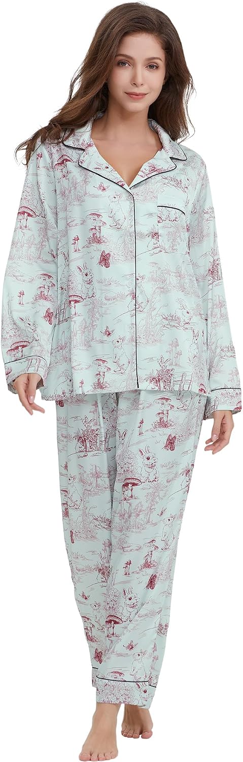 Women’s Satin Button Pajama Set