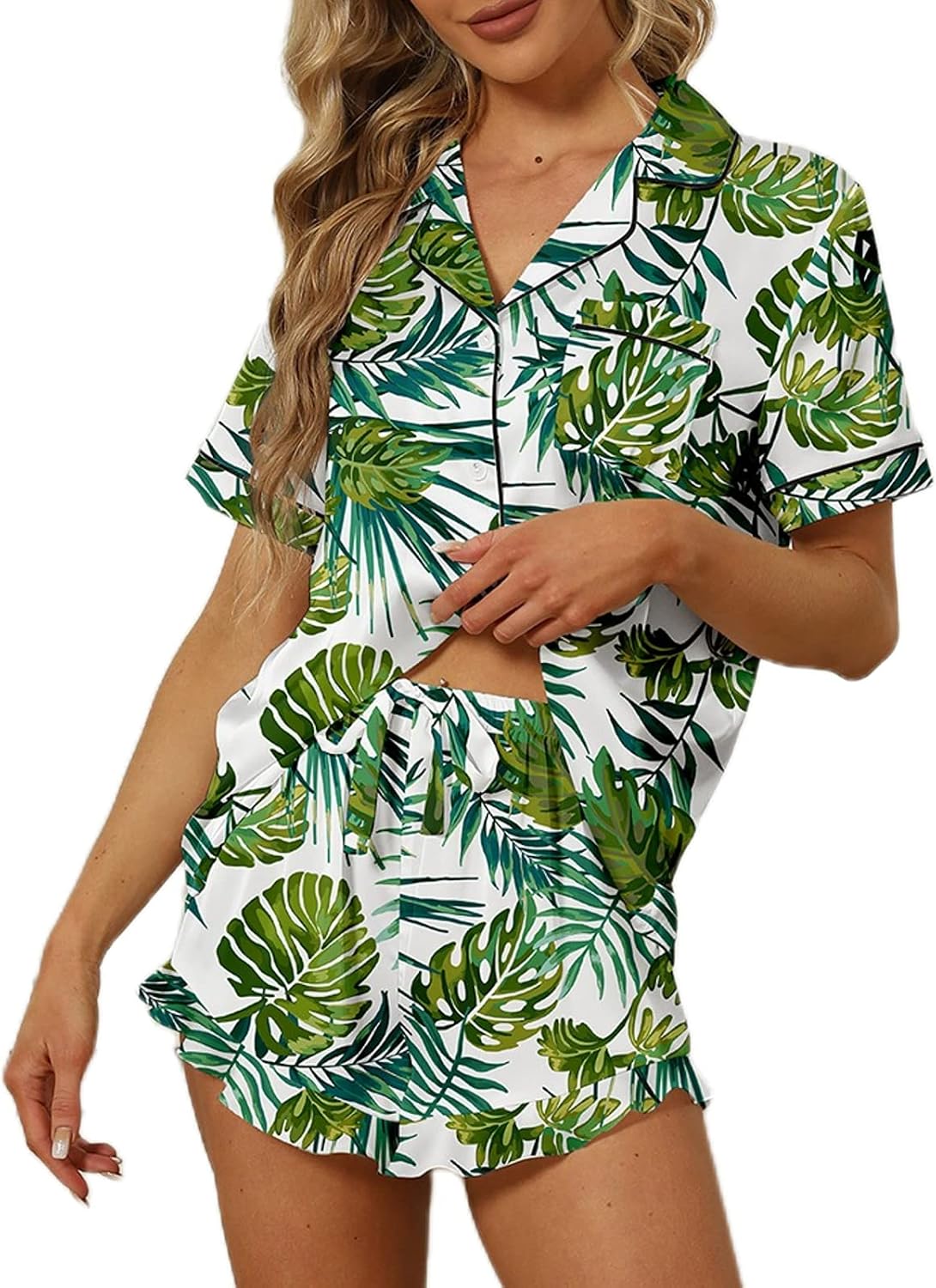Women’s Satin Silk Pajama Set