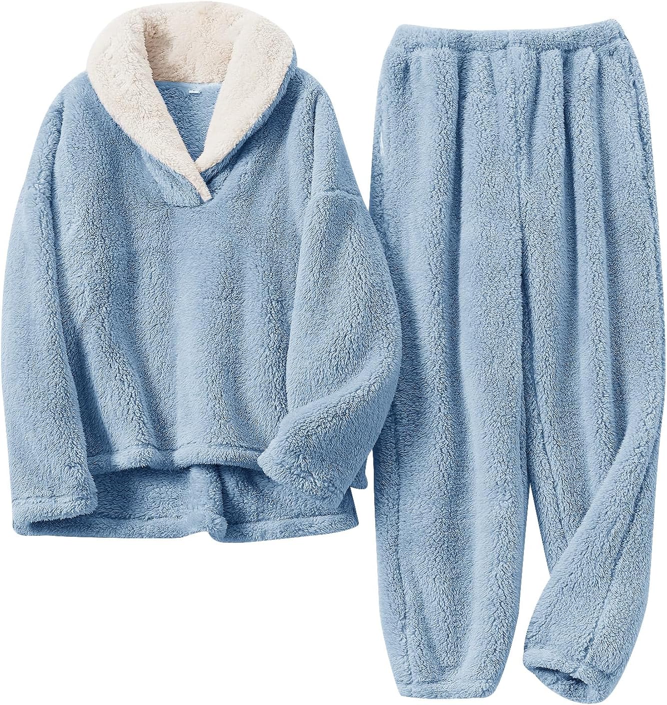 Women’s Fluffy Fleece Pajama Set
