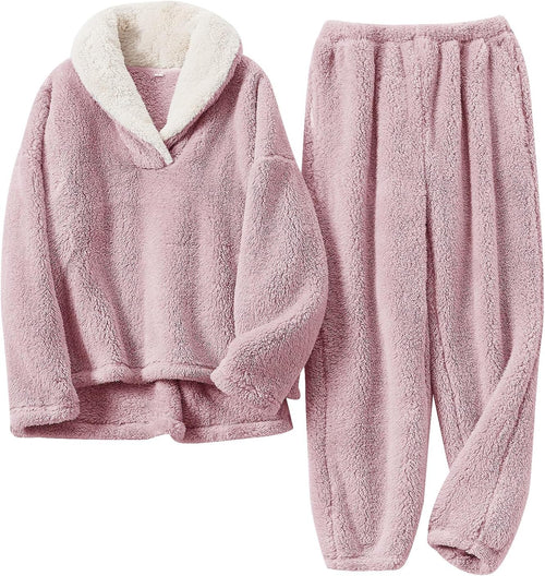 Women’s Fluffy Fleece Pajama Set