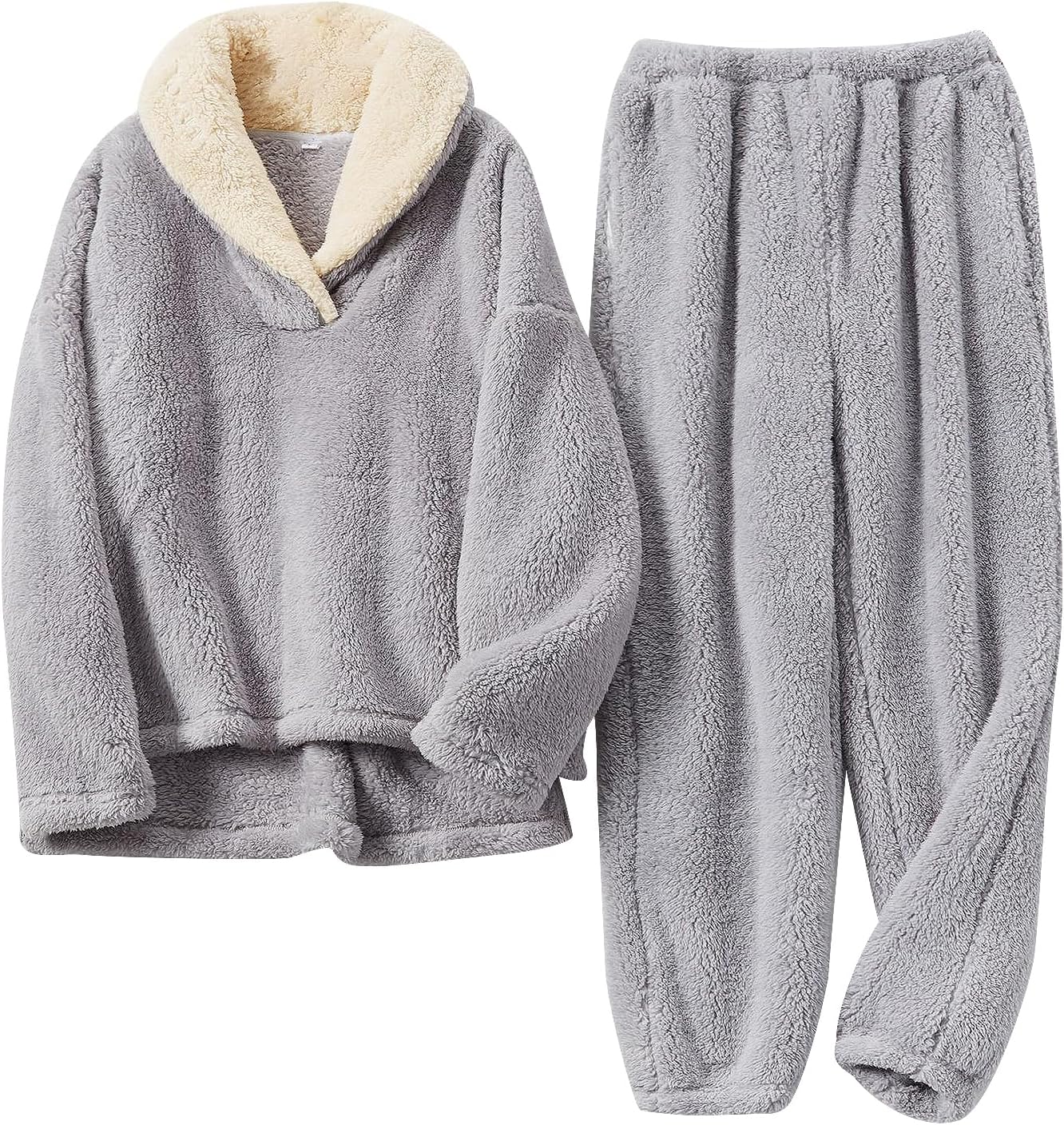 Women’s Fluffy Fleece Pajama Set